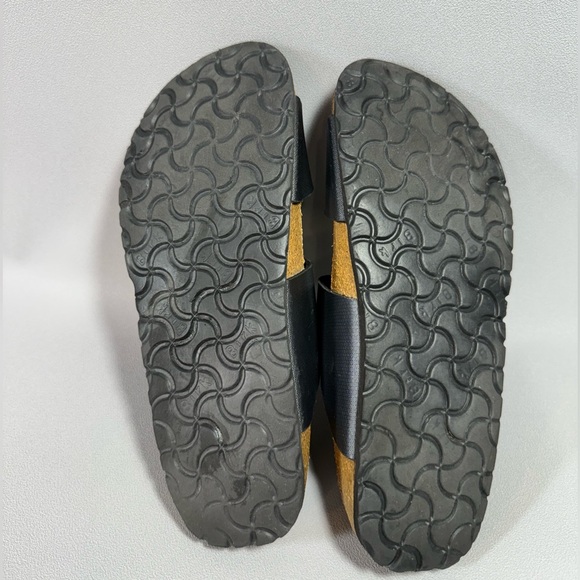 Papillio Blue Birkenstock Cork Footbed Vegan Leather 2 Strap Sandals - Picture 4 of 9